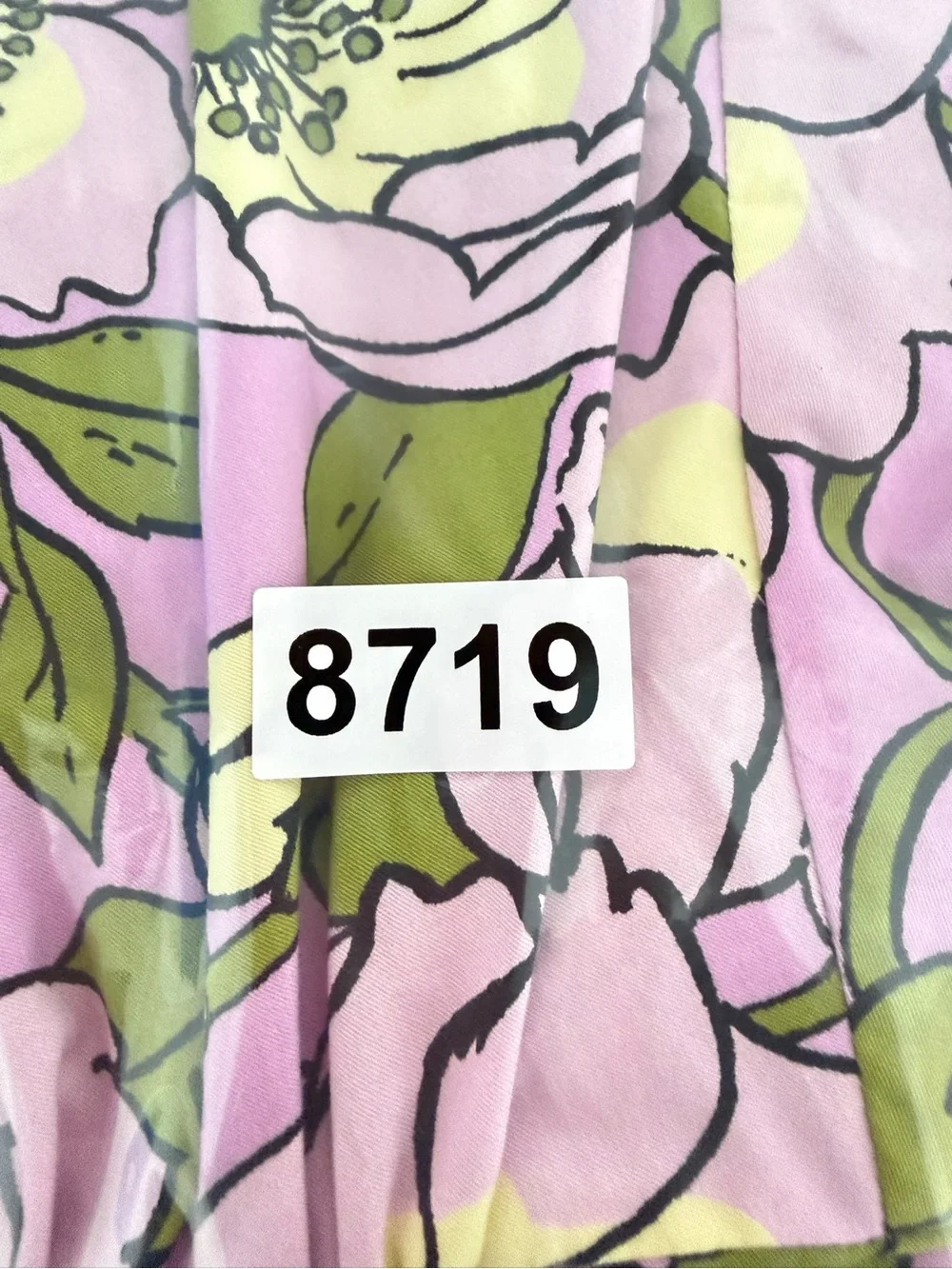Tory Burch Pink Floral Smocked Cotton Dress Size 10 8719
